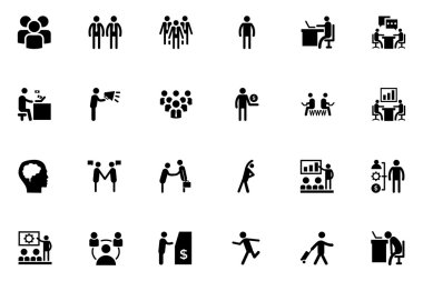 İnsan vektör simgeler 1