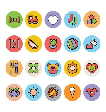 Bebek vektör simgeler 2