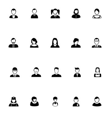 Meslek Avatar vektör simge 2