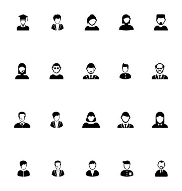 Meslek Avatar vektör simgesi 4
