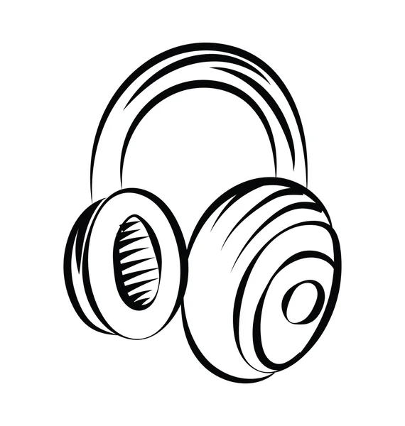 Ícone de vetor de fone de ouvido —  Vetores de Stock