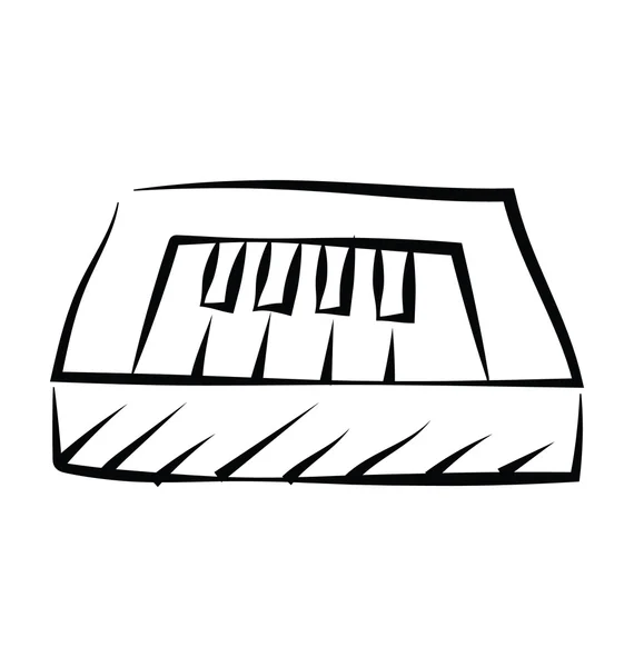 Electric Keyboard Vector Icon — Stock Vector