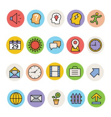 Basic Colored Vector Icons 5