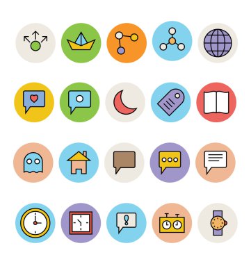 Basic Colored Vector Icons 1