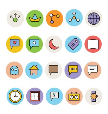 Basic Colored Vector Icons 1