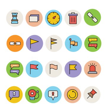 Basic Colored Vector Icons 3