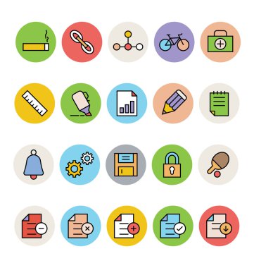 Basic Colored Vector Icons 8