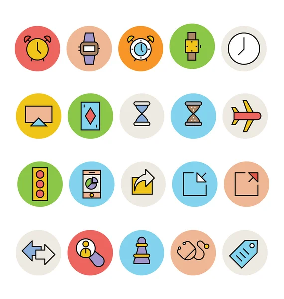 Basic Colored Vector Icons 2 — 图库矢量图片