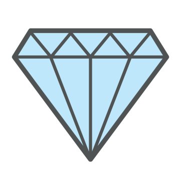 Elmas renkli vektör simgesi