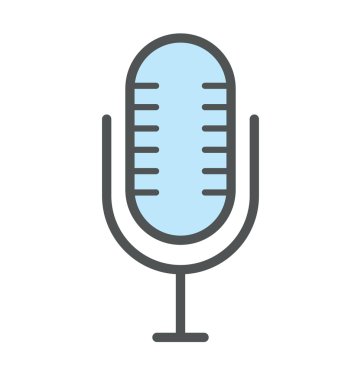 Mikrofon düz simge tasarlamak