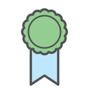 Şerit rozet kalın simge tasarlamak