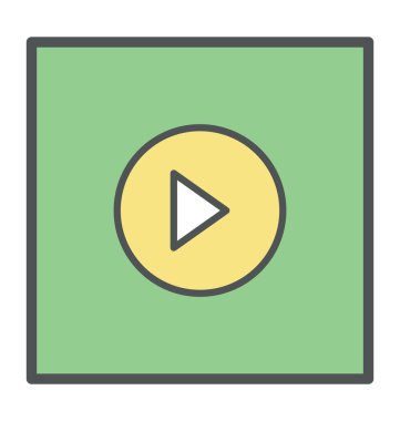 Media Player kalın simge tasarlamak