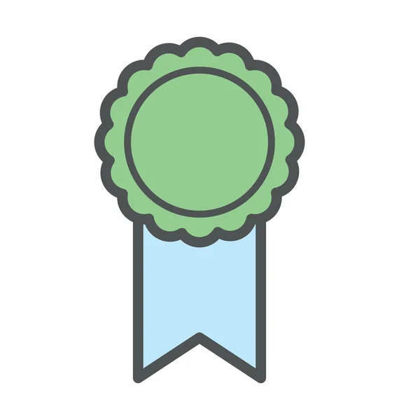 Badge ruban Icône audacieuse Illustration — Image vectorielle