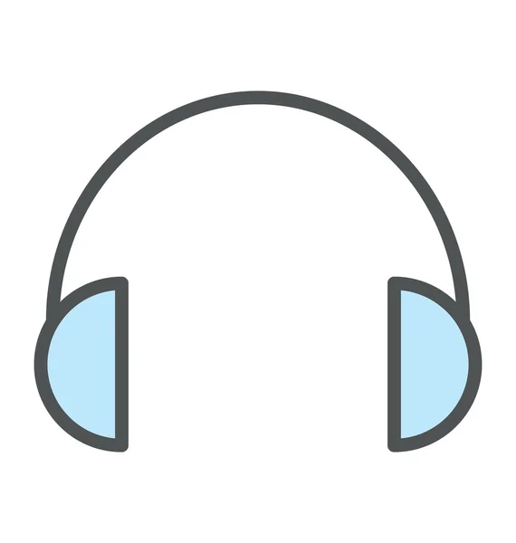 Słuchawka płaski ikona ilustracja — Wektor stockowy