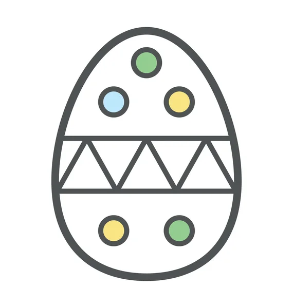 Påsk ägg färgad vektor ikon — Stock vektor