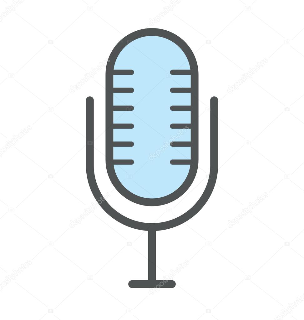 マイク フラット アイコン イラスト ストックベクター C Vectorsmarket 97320838