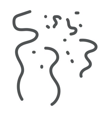 Konfeti düz simge tasarlamak