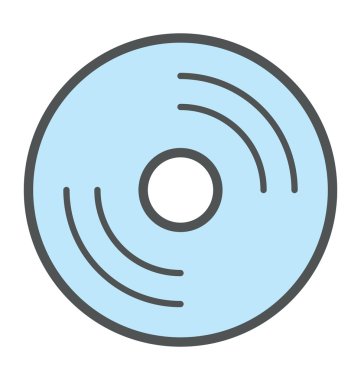 CD renkli vektör simgesi