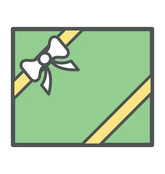 Pack regalo Icono plano Ilustración — Vector de stock