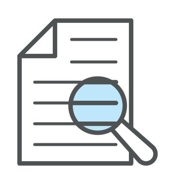 Arama belge kalın simge tasarlamak