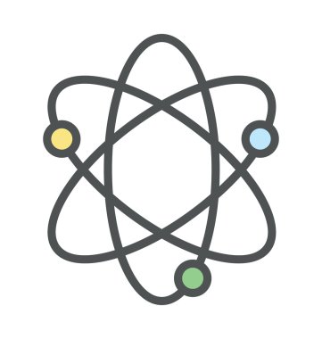 Atom kalın simge tasarlamak