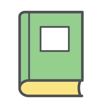 Kitap kalın simge tasarlamak