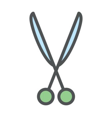 Makas kalın simge tasarlamak