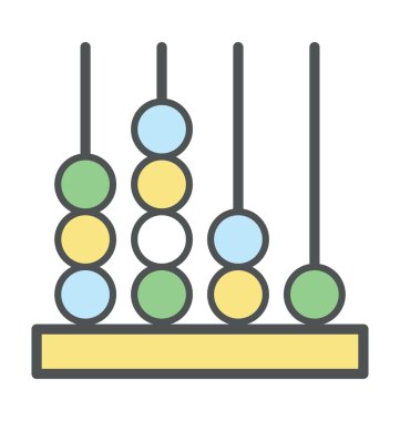 Abaküs kalın simge tasarlamak