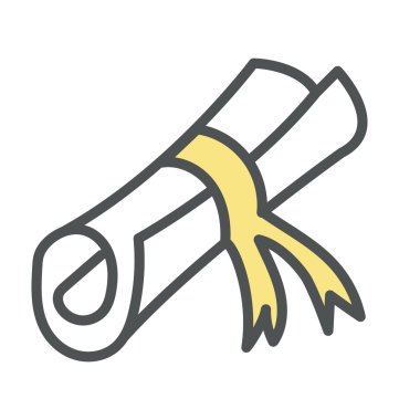 Degree Bold Icon Illustration