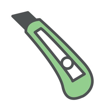 Kutusu kesici kalın simge tasarlamak