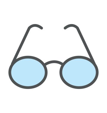 Gözlük kalın simge tasarlamak