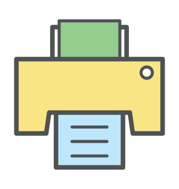 Yazıcı kalın simge tasarlamak