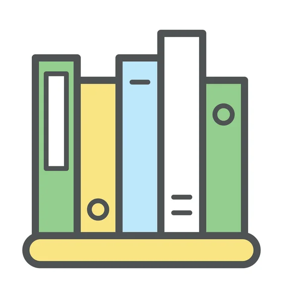 Fișiere Shelf Bold Icon Illustration — Vector de stoc