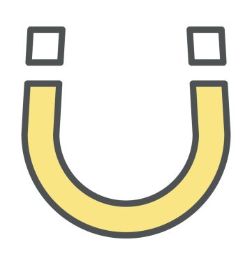 U mıknatıs kalın simge tasarlamak