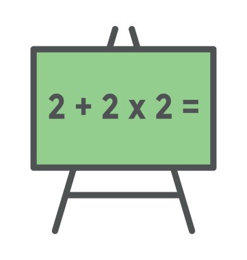 Beyaz tahta kalın simge tasarlamak