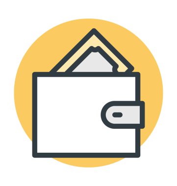 m-cüzdan vektör simgesi