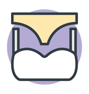 String Bikini vektör simgesi