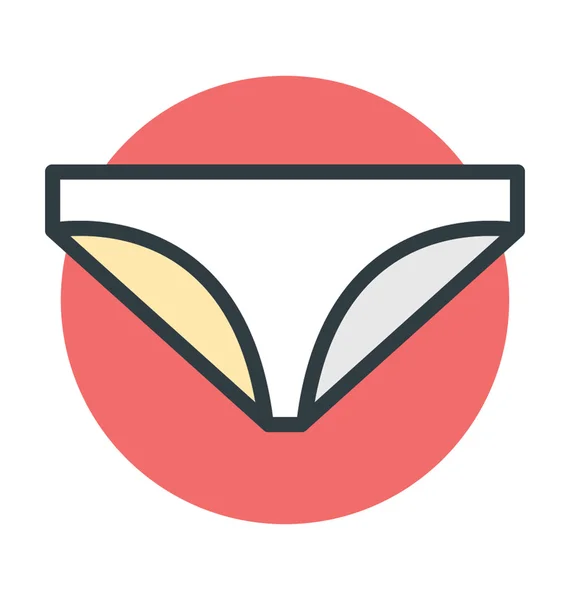 Pantie Vector Icono — Archivo Imágenes Vectoriales