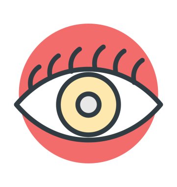 Göz makyaj vektör simgesi