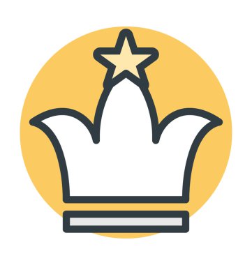 taç vektör simgesi