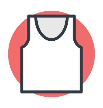 Yelek vektör simgesi