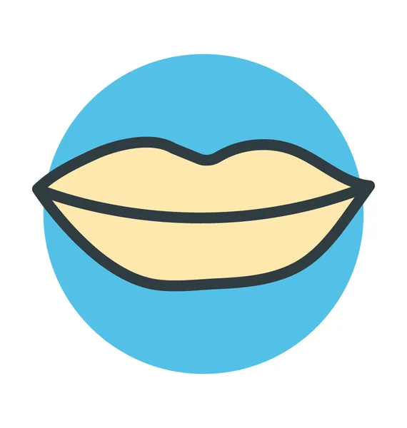 Lippen-Vektor-Symbol — Stockvektor