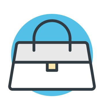 Kadın torba vektör simgesi