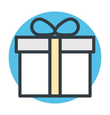 hediye kutusu vektör simgesi