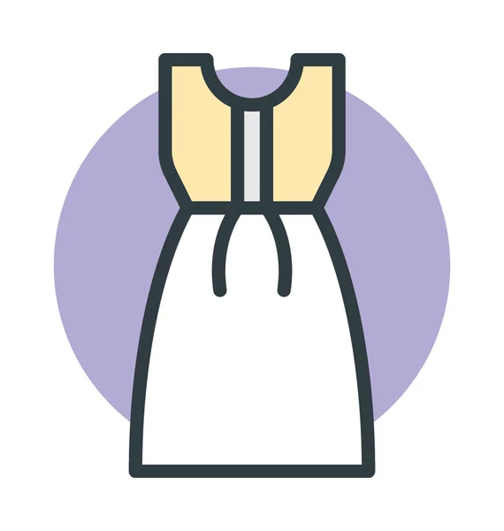 Vrouwen kleden Vector Icon — Stockvector