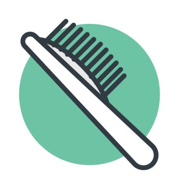 Bacalı fırça vektör simgesi