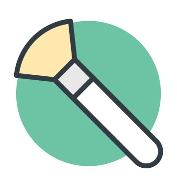 Makyaj fırça vektör simgesi