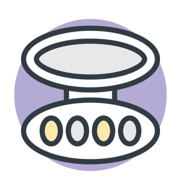 Kompakt toz vektör simgesi