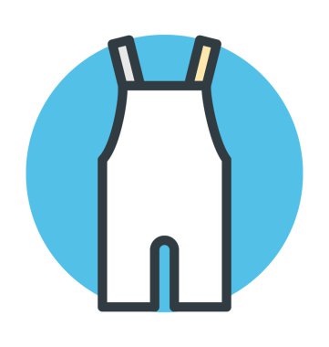 Bibpant vektör simgesi