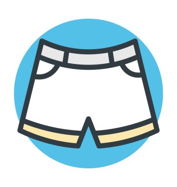 Bermuda kısa vektör simgesi